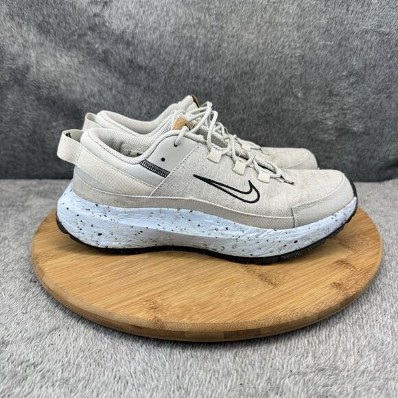 Nike Beige and White Women's Sneakers - Picture 1 of 9